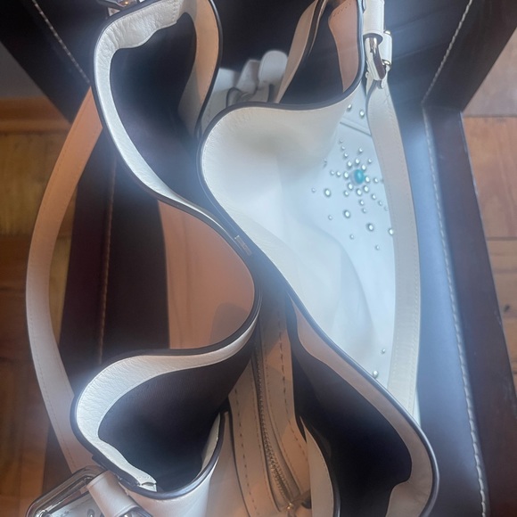 Coach Edie Shoulder Leather Bag 42 With Western Rivets. Original Price $660 - Picture 12 of 16